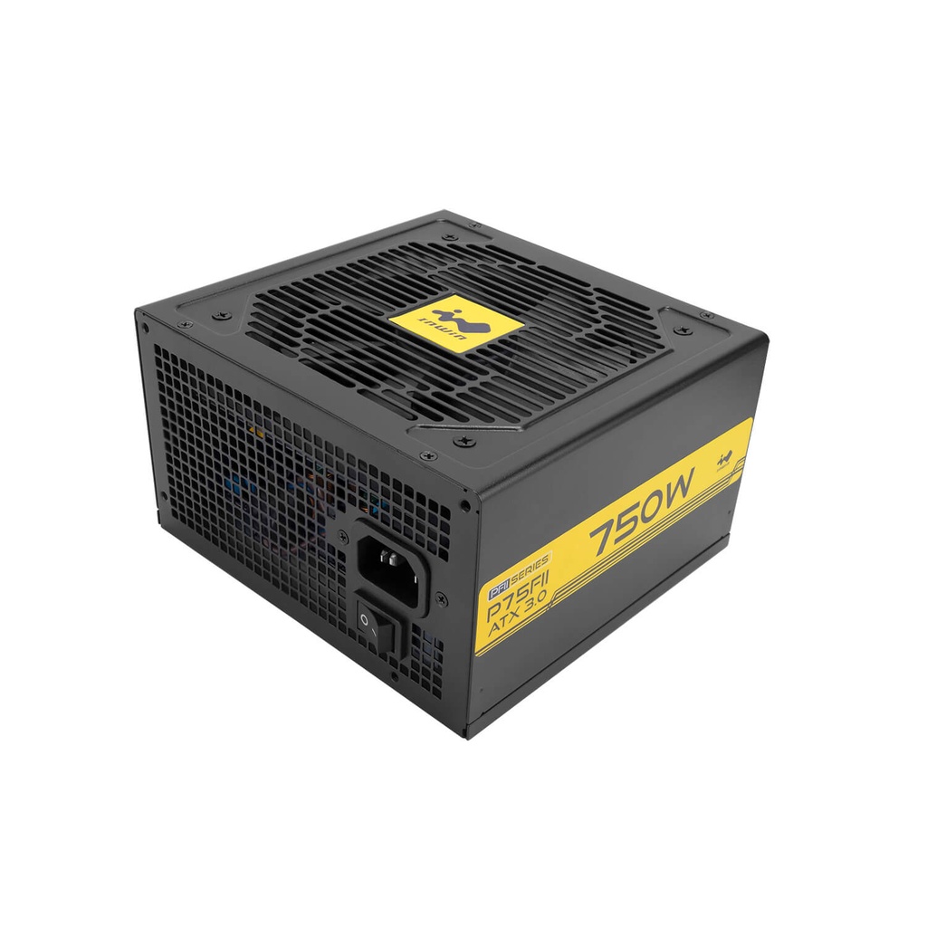 FUENTE INWIN P75FII 750W 80 PLUS GOLD NO MODULAR NEGRO IW-PS-PFII750W 11M DE GARANTIA