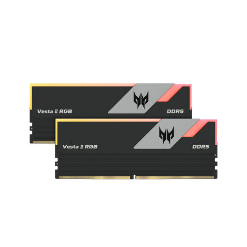 RAM ACER PREDATOR VESTA II DDR5 32GB 2X16 6000MH RGB NEGRO BL.9BWWR.327 12M DE GARANTIA