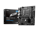 MB MSI PRO B760M-G INTEL 14VA LGA1700 DDR4 64GB M-ATX DP HDMI VGA PRO B760M-G DDR4 11M DE GARANTIA
