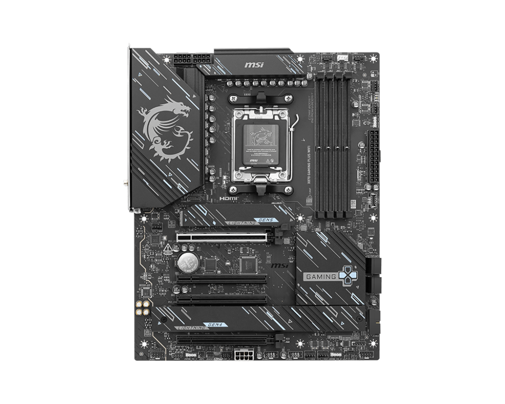 MOTHER AMD X870 WIFI AM5 MSI GAMING PLUS 4xDDR5 256GB ATX  1AÑO DE GARANTIA