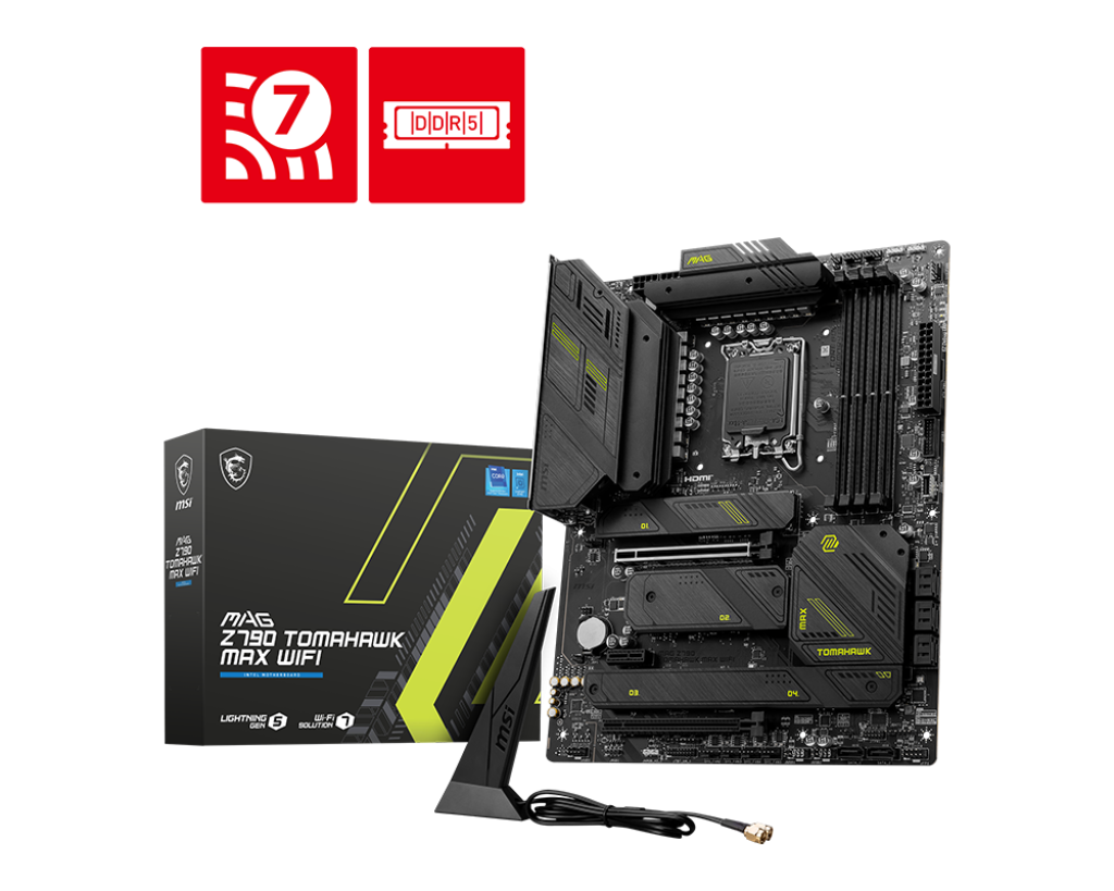 MB MSI Z790 TOMAHAWK MAX WIFI INTEL 14VA LGA1700 256GB ATX DP HDMI USB-C MAG Z790 TOMAHAWK MAX WIFI 12M DE GARANTIA