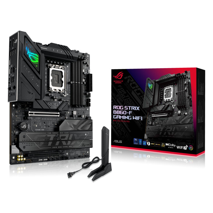 MOTHER INTEL B860-F WIFI ASUS ROG STRIX LGA1851 4xDDR5 256GB ATX 90MB1JG0-M0EAY0 12M DE GARANTIA