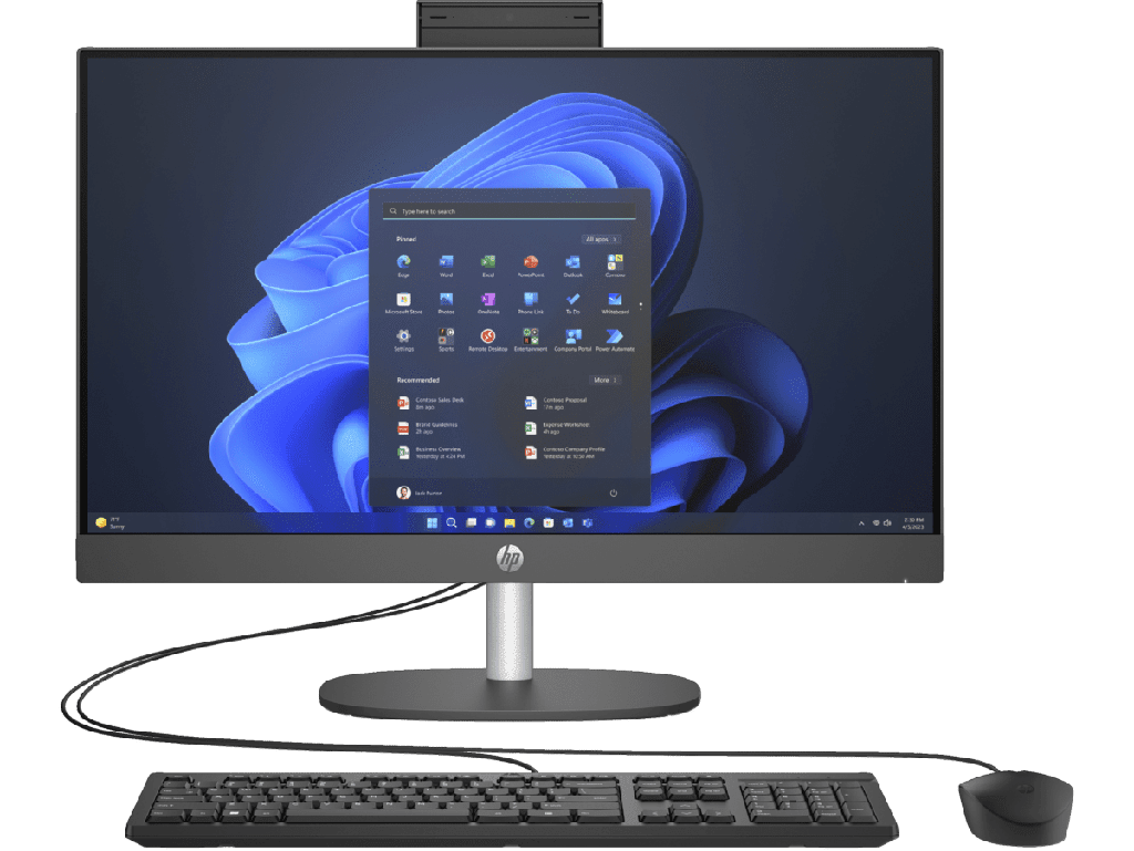AIO HP 240 G10 CORE I3 N300 256GB 8GB 23.8" NEGRO W11PRO 9P4K0LA GARANTIA CON FABRICANTE