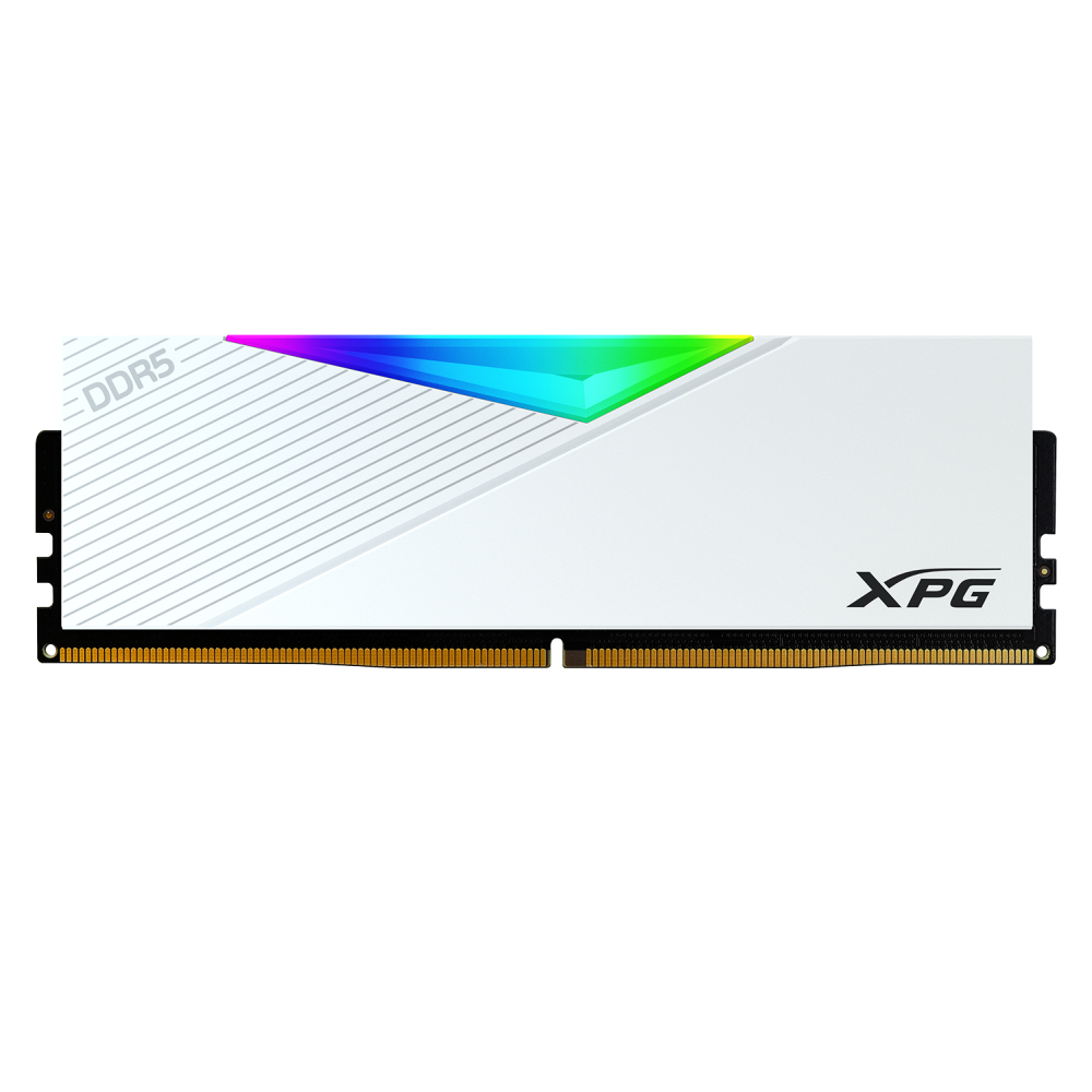 RAM ADATA LANCER DDR5 64GB2X32 6400 BLANCO RGB AX5U6400C3232G-DCLARWH 11M DE GARANTIA