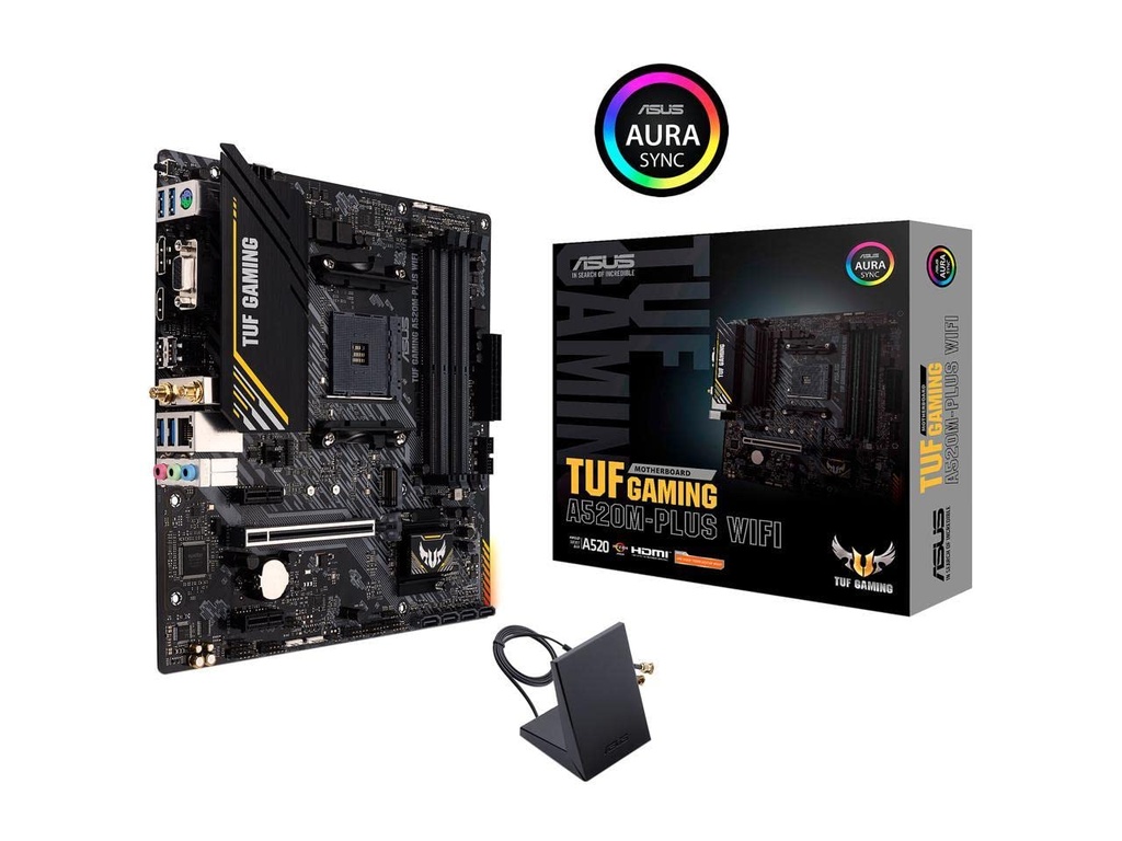 MOTHER AMD A520M-PLUS WIFI ASUS TUF GAMING AM4 4xDDR4 128GB M-ATX 90MB17F0-M0EAY0 12M DE GARANTIA