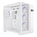 GABINETE BALAM RUSH TANK EXPERT CURVE 7400 BLANCO ATX DIGITAL 4VENT ARGB CRISTAL S/FUENTE BR-941600 11M DE GARANTIA