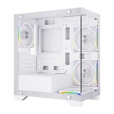 GABINETE BALAM RUSH TANK PERFORM 3600 BLANCO M-ATX 4VENT ARGB USB-3.0 CRISTAL S/FUENTE BR-941648 11M DE GARANTIA