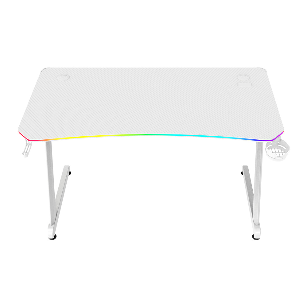 ESCRITORIO GAMER BALAM RUSH ERGONÓMICO OLYMPUS SPOT GLOW PRO MRX8000 BLANCO ESTRUCTURA Z 120X60CM SOPORTA HASTA 100 KG BR-941389 06M DE GARANTIA