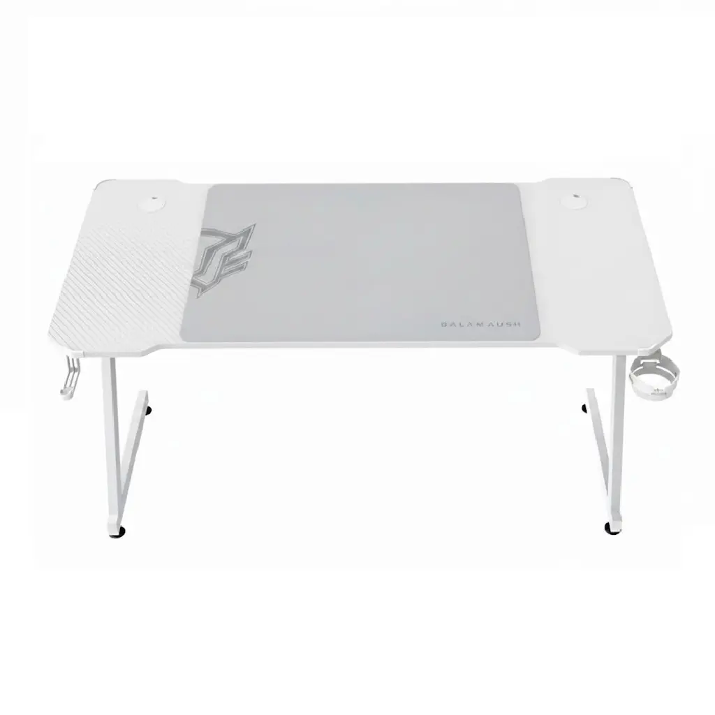 ESCRITORIO GAMER BALAM RUSH ERGONOMICO OLYMPUS SPOT MRX4000 BLANCO ESTRUCTURA Z 120X60CM SOPORTA HASTA 100 KG BR-941426 06M DE GARANTIA