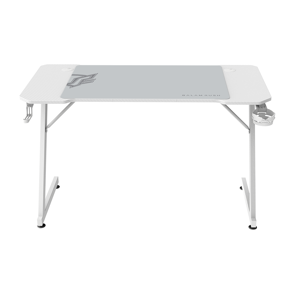 ESCRITORIO GAMER BALAM RUSH ERGONOMICO OLYMPUS SPOT MRX4000 BLANCO ESTRUCTURA Z 120X60CM SOPORTA HASTA 100 KG BR-941426 06M DE GARANTIA