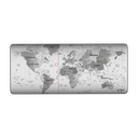 MOUSEPAD ACTECK VIBE FLOW WORLD MT494W TELA + GOMA 80X35CM DISEÑO MUNDO ADVANCED GRIS AC-941044 SIN GARANTIA