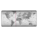 MOUSEPAD ACTECK VIBE FLOW WORLD MT494W TELA GOMA 80X35CM MUNDO ADVANCED GRIS AC-941044 SIN GARANTIA