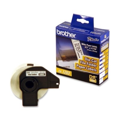 CINTA BROTHER DK1203 BLANCO 17MM X 8MM  300 ETIQUETAS SIN GARANTIA