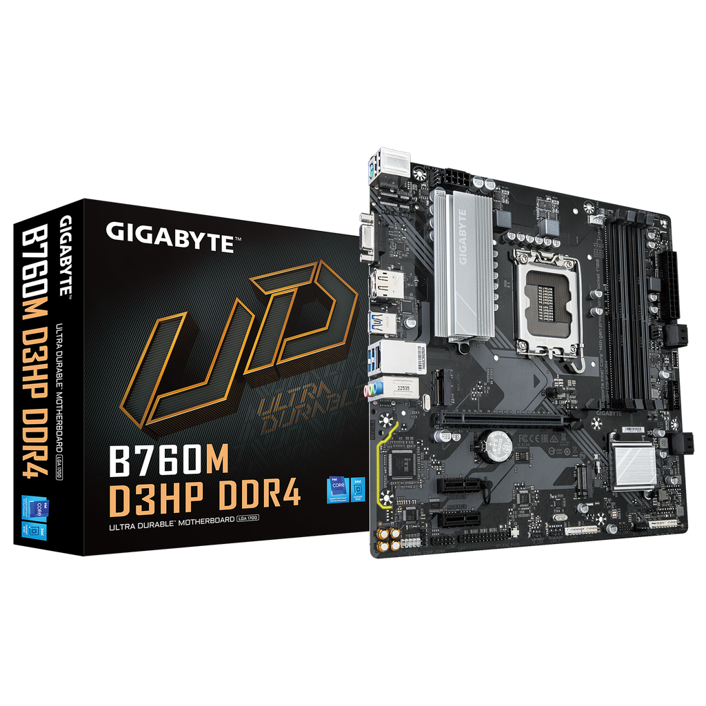 MB GIGABYTE B760M D3HP INTEL 1700 DDR4 32GB HDMI DP ATX B760M DH3P DDR4 11M DE GARANTIA