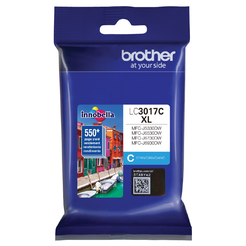 CARTUCHO BROTHER LC3017C CIAN 550 PAGINAS SIN GARANTIA