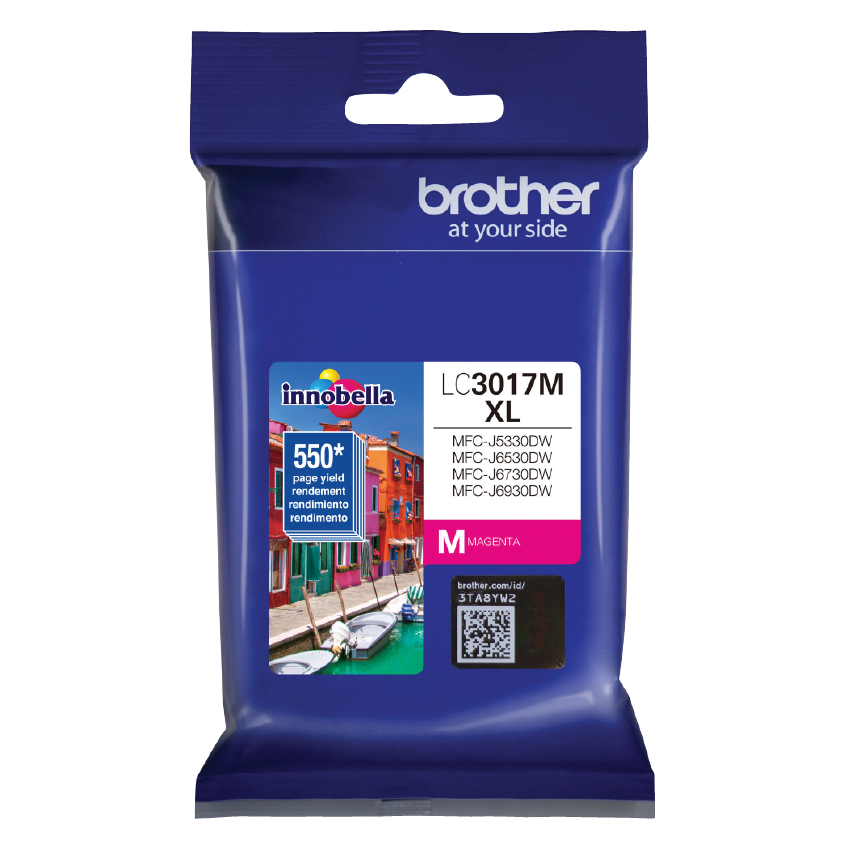 CARTUCHO BROTHER LC3017M MAGENTA 550 PAGINAS SIN GARANTIA