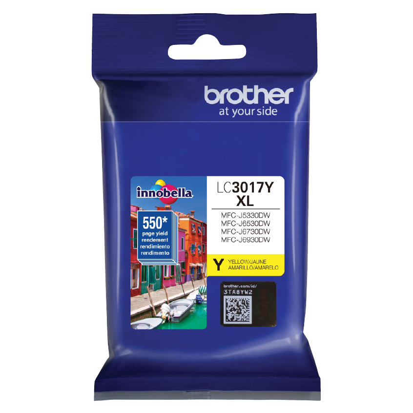 CARTUCHO BROTHER LC3017Y AMARILLO 550 PAGINAS SIN GARANTIA