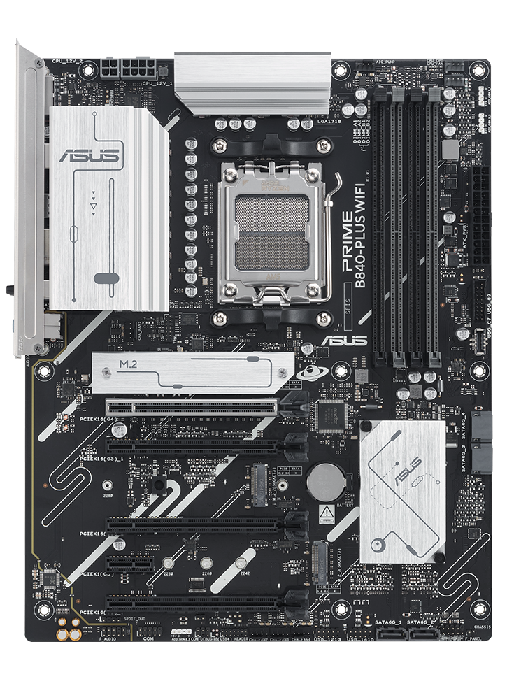 MOTHER AMD B840-PLUS WIFI ASUS PRIME AM5 4xDDR5 256GB ATX 90MB1IZ0-MVAAY0 12M DE GARANTIA