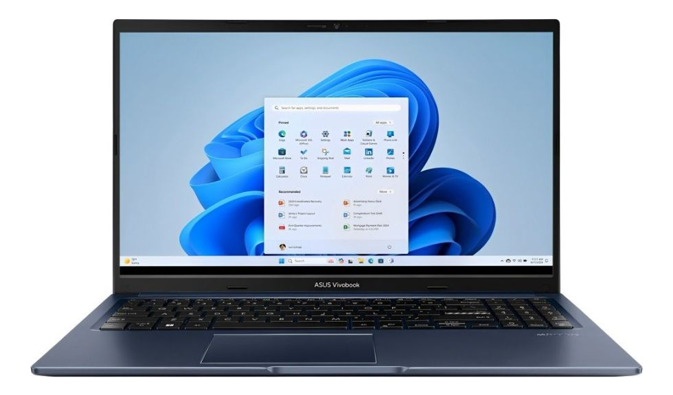 LAPTOP ASUS VIVOBOOK CORE I5 1235U 256GB SSD 8GB DDR4 15.6" FHD TEC/ING W11H AZUL F1504ZA-WH52 90NB1021-M02810 1AÑO DE GARANTIA