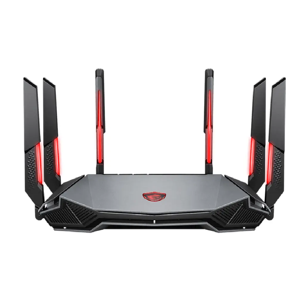 ROUTER MSI RADIX AXE6600 6E TRI-BAND 4804MBITS 2.4/5/6GHZ RADIX AXE6600 WIFI 6E TRI-BAND GAMING ROUTER 11M DE GARANTIA
