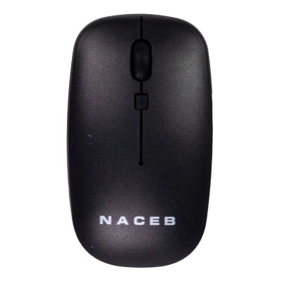 MOUSE NACEB NA-0136N INALAMBRICO 1600DPI NEGRO 1AÑO DE GARANTIA