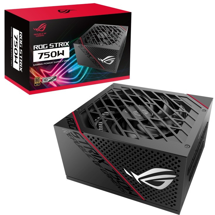 FUENTE ASUS ROG STRIX 750W 80PLUS GOLD GAMING ATX MODULAR ROG-STRIX-750G 90YE00A0-BMAA00 12M DE GARANTIA