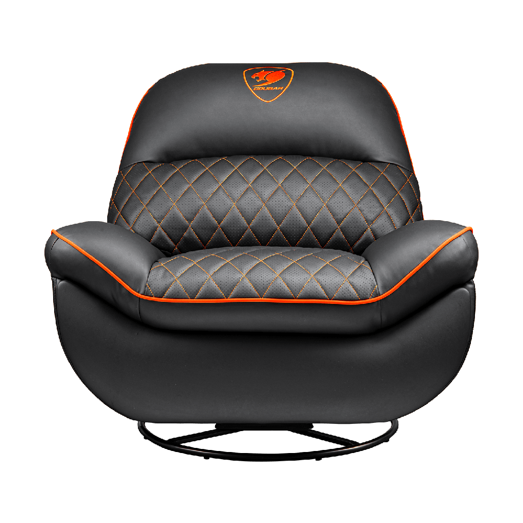 SILLON COUGAR OVERLORD BLACK/ORANGE RECLINABLE GIRATORIO 3MOVLORB.0001 11M DE GARANTIA