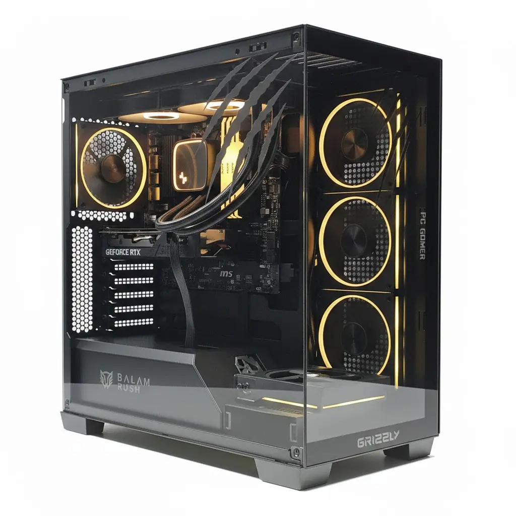 PC GAMER GRIZZLY AMD RYZEN 7 5800X 3.8GHZ RTX4060 32GB M.2 2TB WIFI BT PG-AMD064 12M DE GARANTIA