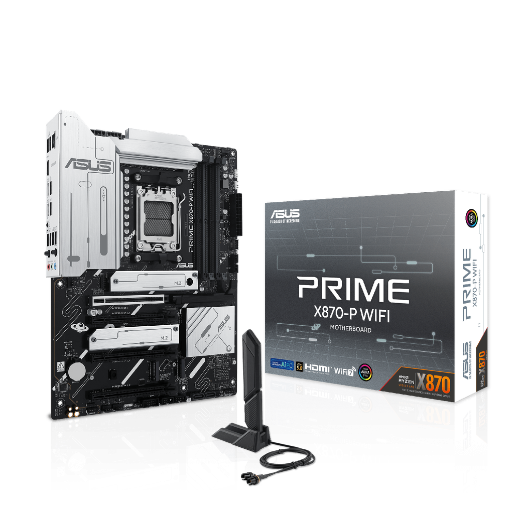MB ASUS PRIME X870-P WIFI AM5 DDR5 256GB ATX HDMI USB-C WIFI-7 PRIME X870-P WIFI 90MB1IS0-M0EAY0 12M DE GARANTIA