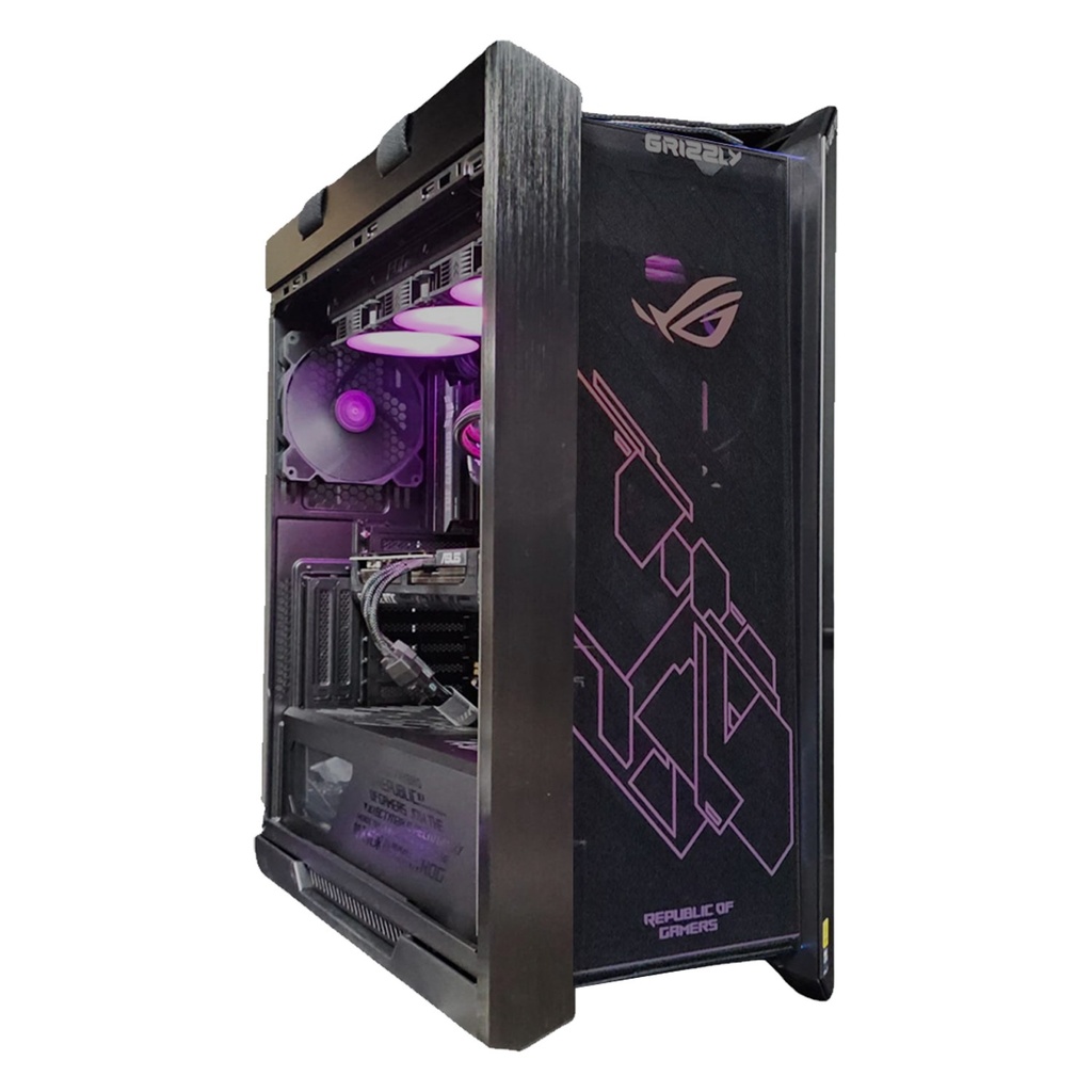 PC GAMER GRIZZLY ASUS EDITION INTEL CORE ULTRA 7 265K 5.5GHZ RTX5070TI  64GB NV3 2TB HDD 4TB WIFI BT PG-INTEL080 1 AÑO DE GARANTIA