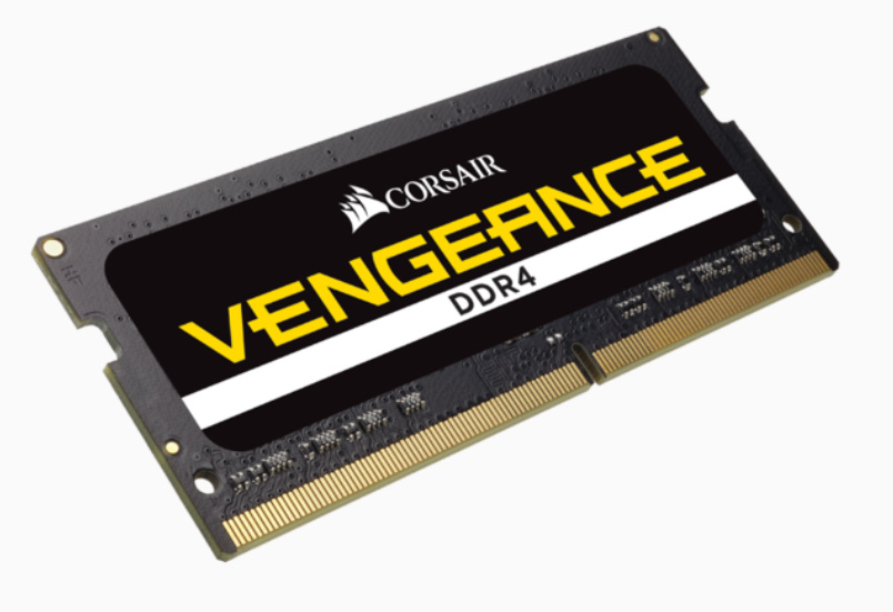 RAM CORSAIR VENGEANCE SODDR4 16GB 3200 NEGRO CMSX16GX4M1A3200C22 1AÑO DE GARANTIA