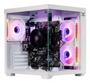 GABINETE NACEB STARFALL GAMER M-ATX RGB 3VENT S/FUENTE CRISTAL BLANCO NA-0636B 11M DE GARANTIA