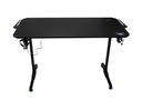 ESCRITORIO GAMER NACEB ERGONOMICO NEGRO 130X60CM SOPORTA HASTA 70 KG NA-0628 6M DE GARANTIA