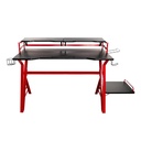 ESCRITORIO GAMER NACEB CON PLATAFORMA NEGRO ROJO 1.59X64.7CM NA-0646 6M DE GARANTIA