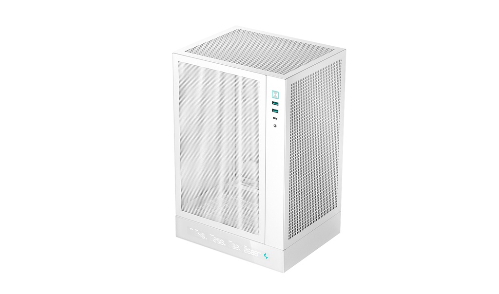 GABINETE DEEPCOOL CH170 DIGITAL BLANCO ITX S/FUENTE R-CH170-WHNPI0D-G-1 11M DE GARANTIA