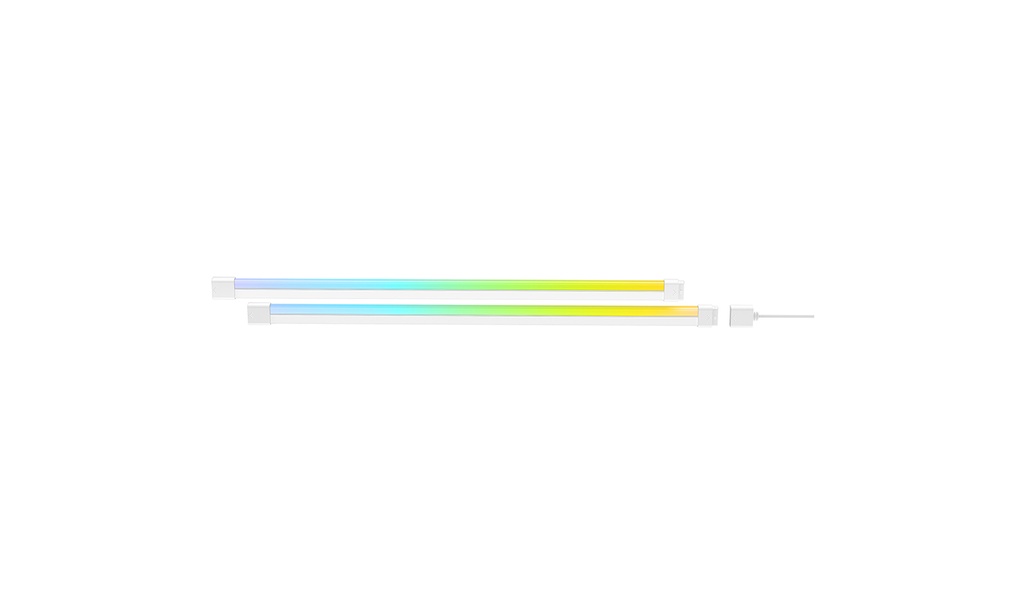 TIRA DE LED DEEPCOOL EA080 ARGB 2X40 CM R-EA080-WHA2NN-G 3M DE GARANTIA