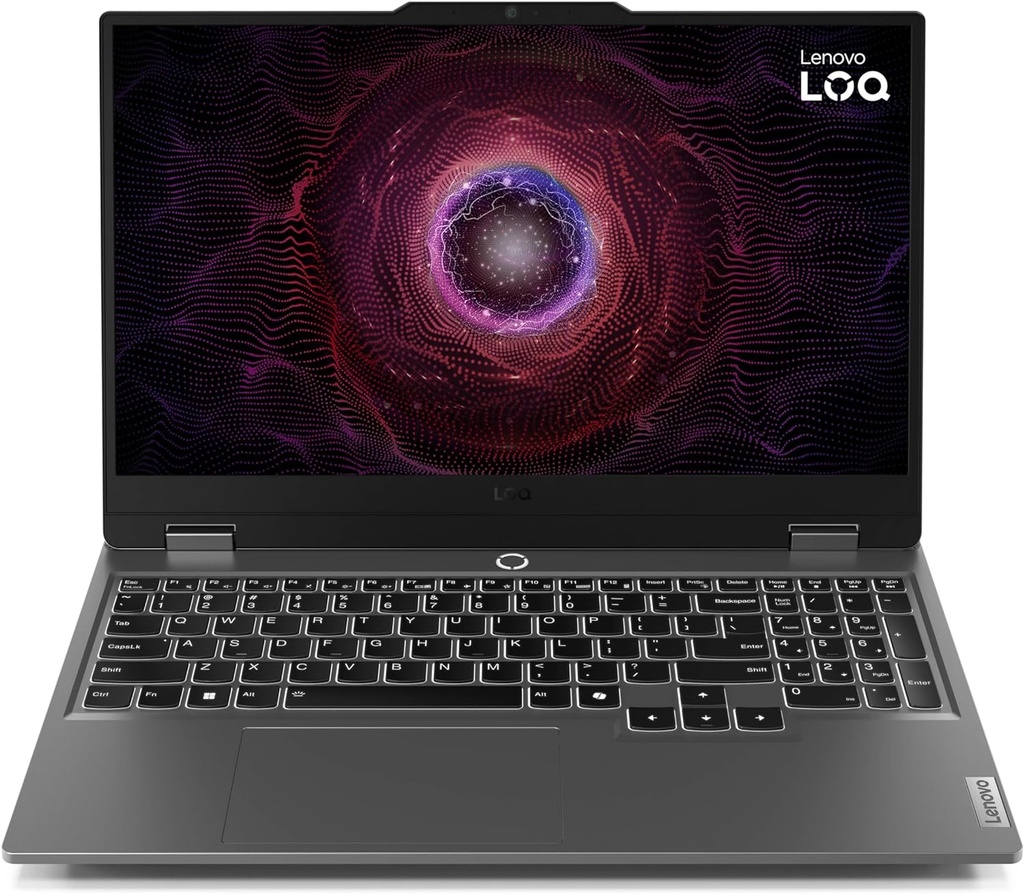 LAPTOP LENOVO LOQ RYZEN 7 7435HS 512GB SSD 16GB DDR5 RTX 4070 15.6 FHD TEC/ING W11H GRIS 15ARP9 83JC009CUS 12M DE GARANTIA