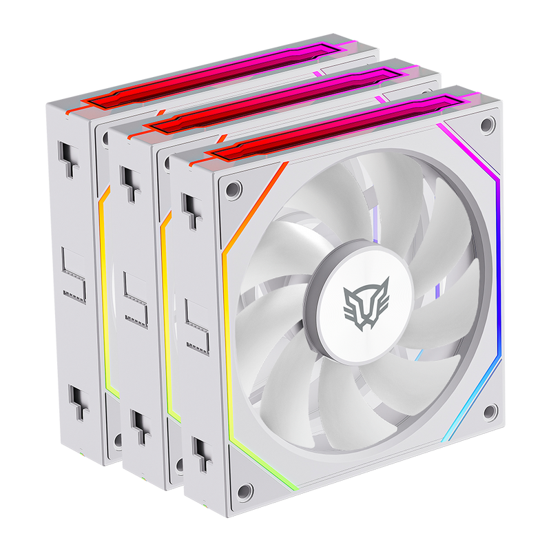 VENTILADOR BALAM RUSH EOLOX LINK EXL95 KIT3X1 120MM BLANCO ARGB BR-942096 3M DE GARANTIA