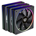 VENTILADOR BALAM RUSH EOLOX BORA EXB85 KIT3X1 120MM NEGRO ARGB BR-942126 3M DE GARANTIA