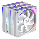 VENTILADOR BALAM RUSH EOLOX BORA EXB85 KIT3X1 120MM BLANCO ARGB BR-942133 3M DE GARANTIA