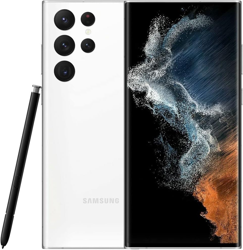 CELULAR SAMSUNG GALAXY S22 ULTRA  5G NFC 1-SIM 12GB 256GB 6.8" SM-S908U1 BLANCO GARANTIA CON FABRICANTE