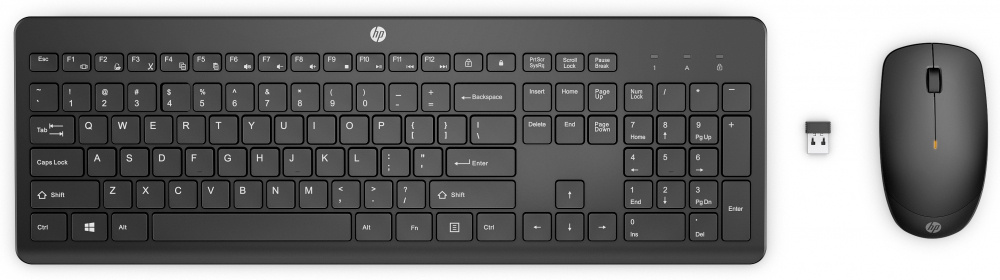 KIT TECLADO Y MOUSE HP 235 TEC/ESP INALAMBRICO USB NEGRO 1Y4D0UT GARANTIA CON FABRICANTE