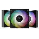 VENTILADOR GAMDIAS NOTUS M1 3X120 NEGRO ARGB NOTUS M1-1203 ARGB 3M DE GARANTIA