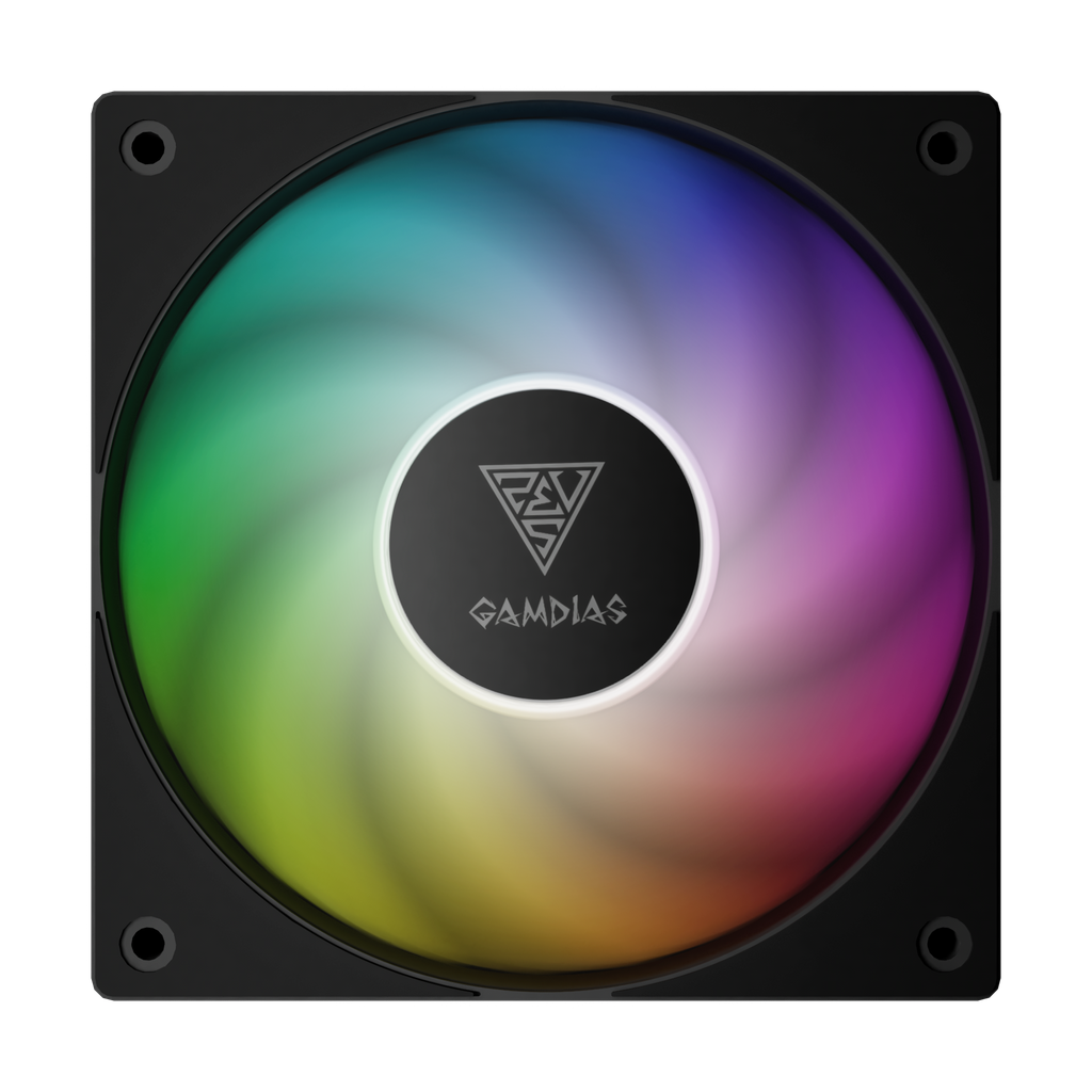 VENTILADOR GAMDIAS NOTUS M1 1X120 NEGRO ARGB NOTUS M1-1201 ARGB 3M DE GARANTIA1