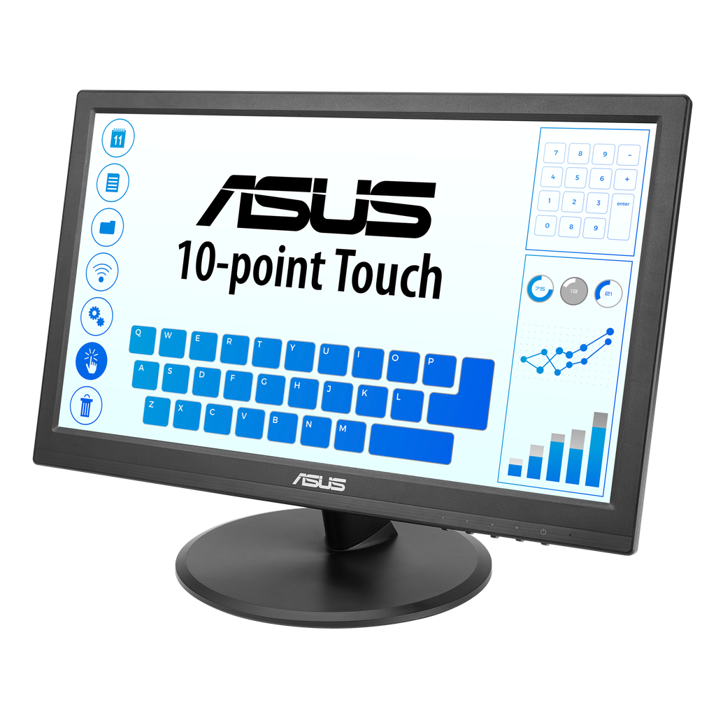 MONITOR ASUS VT168HR TOUCH 15.6" 5MS 10PTS FULL HD 60HZ HDMI D-SUB 1 90LM02G1-B021B0  AÑO DE GARANTIA