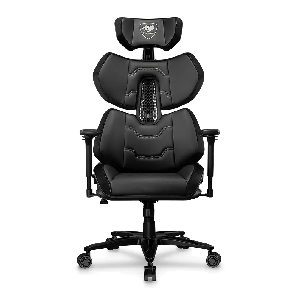 SILLA COUGAR TERMINATOR ELITE BLACK/SILVER ERGONOMICA SOPORTA 130KG 3MTRESLB.0001 11M DE GARANTIA