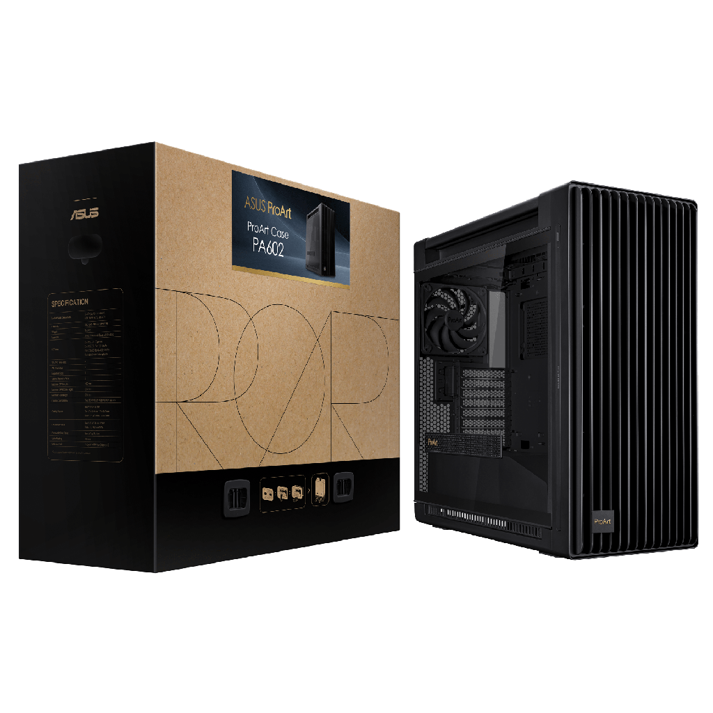 GABINETE ASUS PROART PA602 E-ATX NEGRO CRISTAL TEMPLADO 90DC00M0-B38000 12M DE GARANTIA