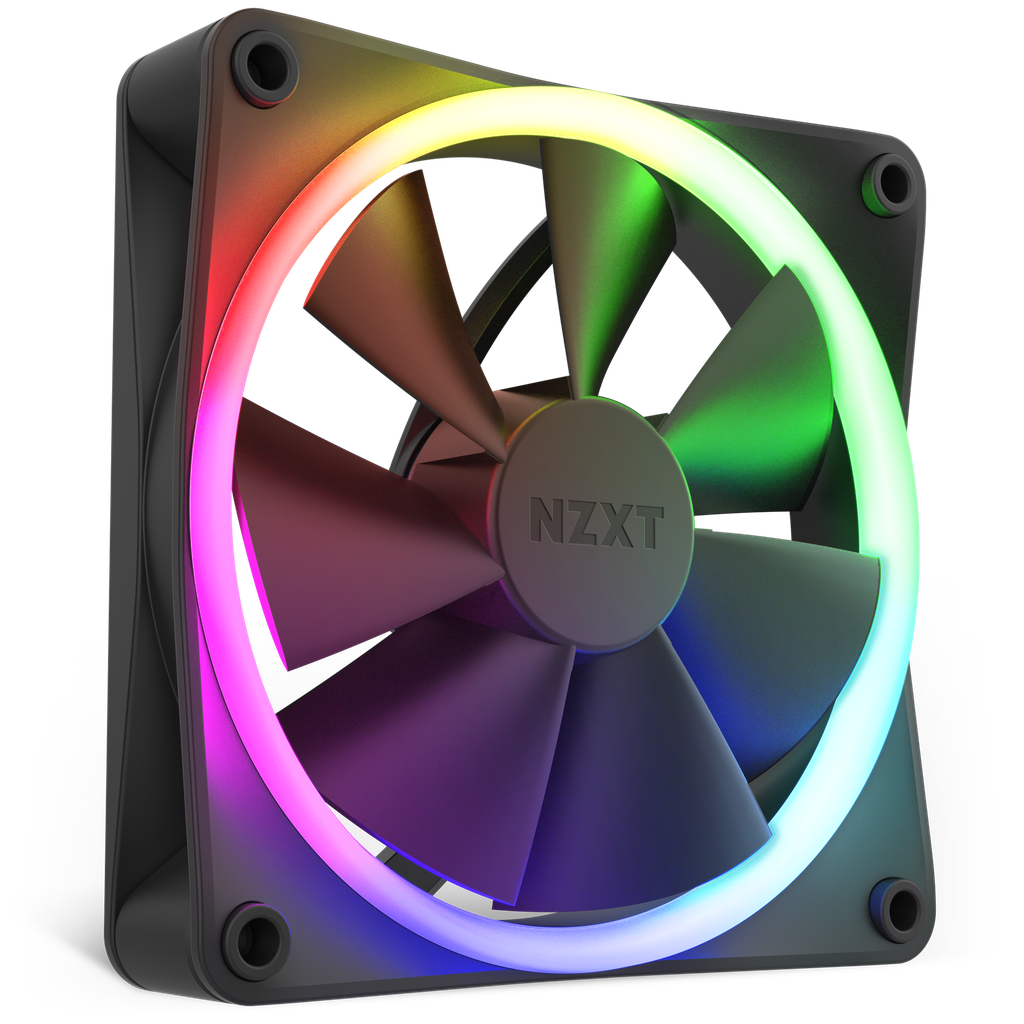 VENTILADOR NZXT F120 NEGRO 120MM RGB RF-R12SF-B1 11M DE GARANTIA