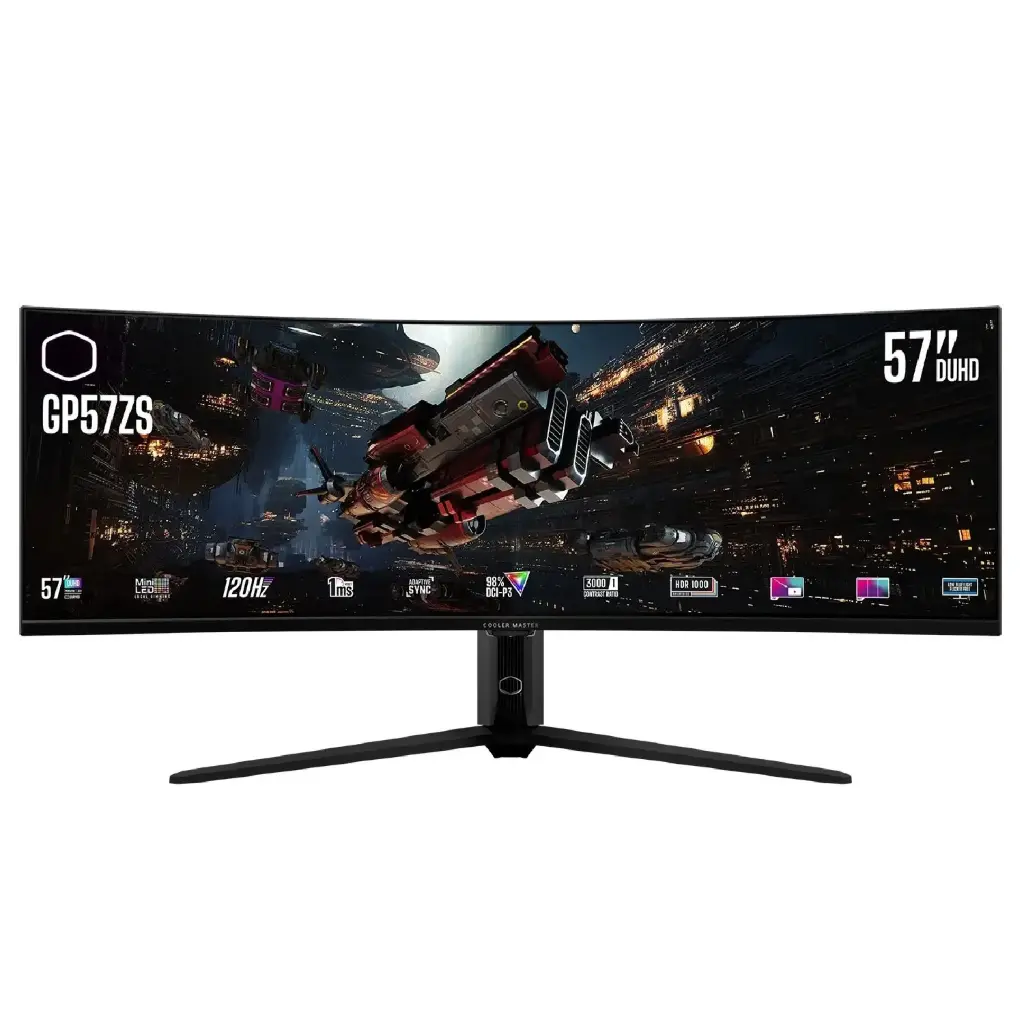 MONITOR 57 COOLER MASTER GP57ZS 1MS 120HZ DUHD GAMER VA CURVO USB-C FREESYNC CMI-GP57ZS-US 12M DE GARANTIA