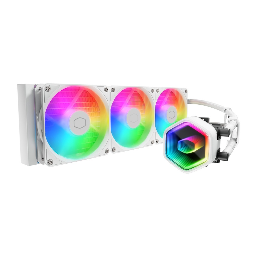 ENFRIAMIENTO COOLER MASTER MASTER LIQUID 360 CORE II ARGB WHITE LGA 1851 AM5 MLW-D36M-A18PA-RW 11M DE GARANTIA